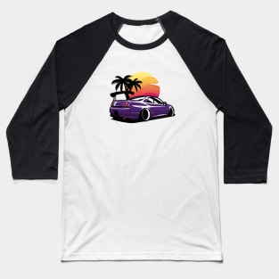 Purple Skyline R33 GTR Baseball T-Shirt